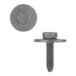 215130: M6-1.0 X 25MM BLACK PHOSPHATE, LOOSE WASHER HEX HEAD SEMS® AUTOMOTIVE BODY BOLT - 50 PACK