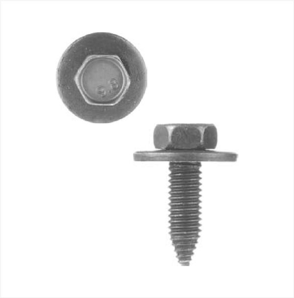 216240: M8-1.25 X 30MM BLACK PHOSPHATE, LOOSE WASHER HEX HEAD SEMS® AUTOMOTIVE STARTER POINT BODY BOLT - 25 PACK