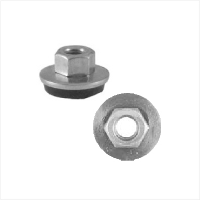 236012: M6-1.0 ZINC PLATED, 19MM LOOSE WASHER AUTOMOTIVE BODY NUT - 25 PACK