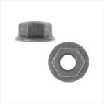 236070: M8-1.25 BLACK PHOSPHATE, 17MM FIXED WASHER AUTOMOTIVE BODY NUT - 50 PACK