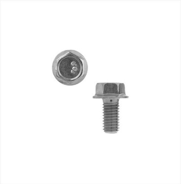 880616: M6-1.0 X 16MM ZINC, FIXED WASHER SMALL HEX HEAD SHOULDERLESS AUTOMOTIVE BODY BOLT - 50 PACK