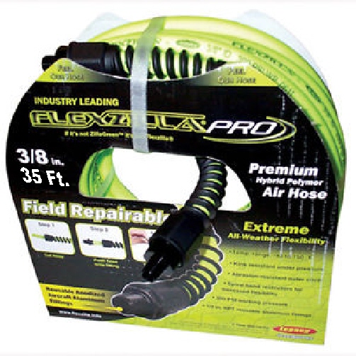 Flexzilla 3/8 In. x 100 Ft. Polymer-Blend Air Hose with 1/4 In