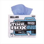 78250: TOOLBOX® WATERWEAVE® T700 BLUE INTERFOLD WIPERS - 100 BOX - SELLARS