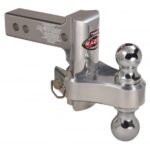 TRZ4AL-RP: 4"  RAZOR™ RP ALUMINUM ADJUSTABLE HITCH WITH DUAL TOW BALL - TRIMAX