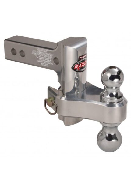 TRZ4AL-RP: 4"  RAZOR™ RP ALUMINUM ADJUSTABLE HITCH WITH DUAL TOW BALL - TRIMAX