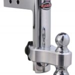 TRZ6AL-RP: 6"  RAZOR™ RP ALUMINUM ADJUSTABLE HITCH WITH DUAL TOW BALL - TRIMAX