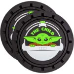 001970R01: THE CHILD STAR WARS CAR COASTER - 2 PK. - PLASTICOLOR