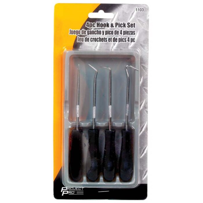 PP1103: 4 PIECE HOOK & PICK SET - PROJECT PRO TOOL TABLE - Image 2