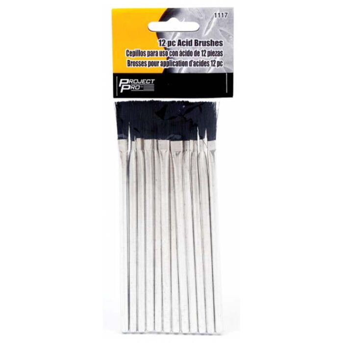 PP1117: 12 PIECE ACID BRUSHES - PROJECT PRO TOOL TABLE - Image 2