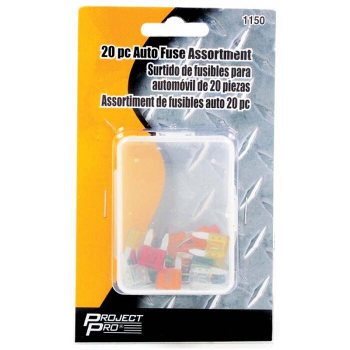 PP1150: 20 PIECE AUTO FUSE ASSORTMENT W/ CASE - PROJECT PRO TOOL TABLE - Image 2