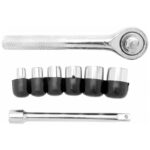 PP1409: 7 PIECE 1/4" DRIVE SOCKET SET - PROJECT PRO TOOL TABLE