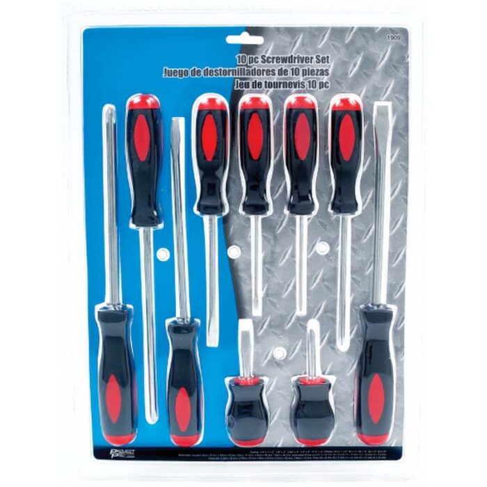 PP1909: 10 PIECE SCREWDRIVER SET - PROJECT PRO TOOL TABLE - Image 2