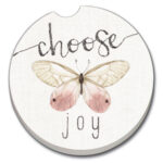 08926: A COUNTRY WEEKEND ABSORBENT STONE CAR COASTER - COUNTER ART