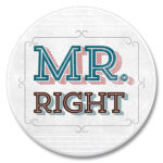 03-01215: MR. RIGHT ABSORBASTONE® ABSORBENT STONE CAR COASTER - HIGHLAND GRAPHICS