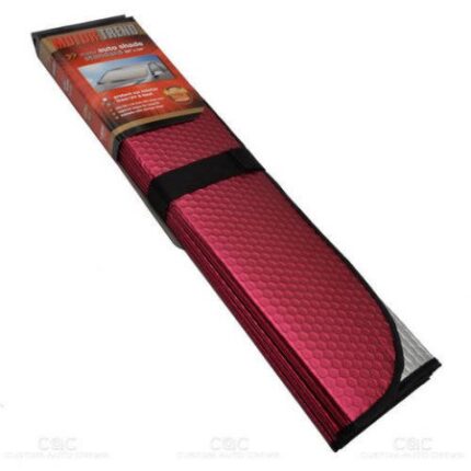 AS-311-RD: MOTOR TREND MATTE STANDARD AUTO SHADE - RED - BDK USA