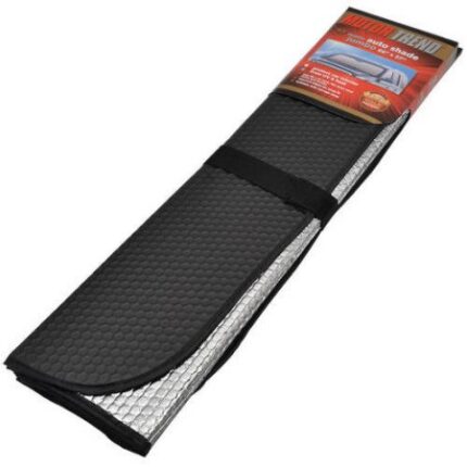 AS-312-BK: MOTOR TREND MATTE JUMBO AUTO SHADE - BLACK - BDK USA