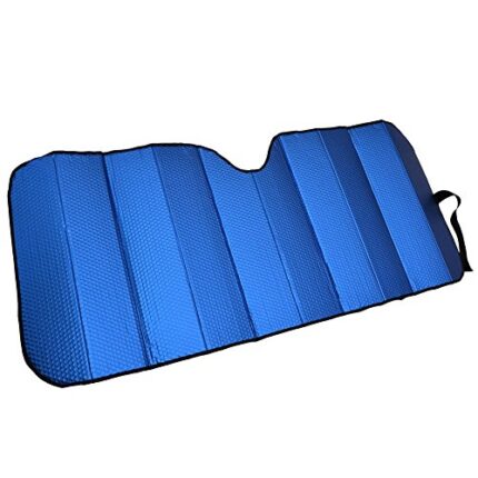 AS-312-BL: MOTOR TREND MATTE  JUMBO AUTO SHADE - BLUE - BDK USA