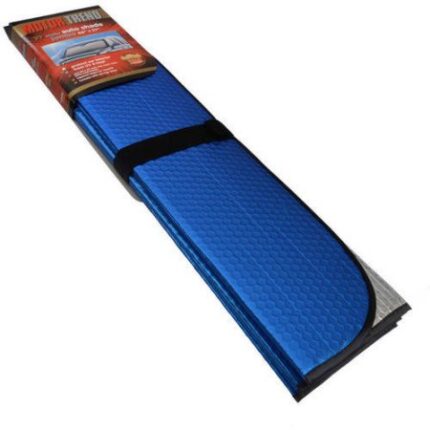 AS-312-BL: MOTOR TREND MATTE  JUMBO AUTO SHADE - BLUE - BDK USA