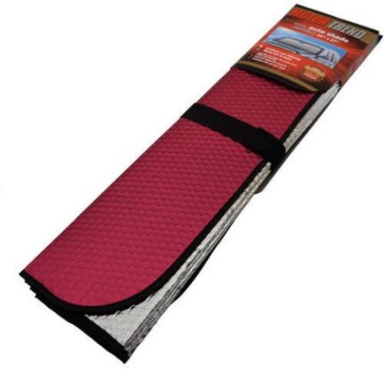 AS-312-RD: MOTOR TREND MATTE JUMBO AUTO SHADE - RED - BDK USA