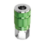 3536: COLORCONNEX COUPLER TYPE B 1/4 INCH FNPT - GREEN - LEGACY MANUFACTURING