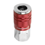 3551: COLORCONNEX COUPLER TYPE D 1/4 INCH FNPT - RED - LEGACY MANUFACTURING