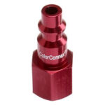 3553: COLORCONNEX PLUG TYPE D 1/4 INCH FNPT - RED - LEGACY MANUFACTURING