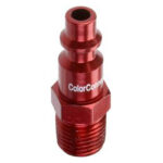 3554: COLORCONNEX PLUG TYPE D 1/4 INCH MNPT - RED - LEGACY MANUFACTURING