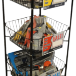 TT-2000: 3-TIER TOOL TABLE BASKET FLOOR DISPLAY - KNA SUPPLY