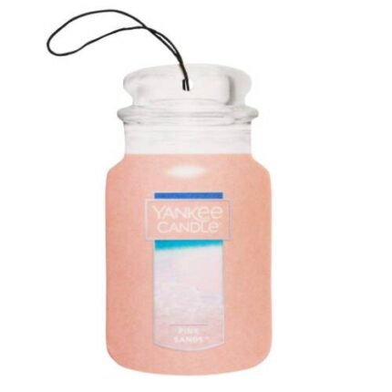 1207566: CAR JAR PAPER AIR FRESHENER - PINK SANDS - YANKEE CANDLE