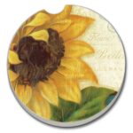 03-00035: SUNSHINY DAY ABSORBASTONE® ABSORBENT STONE CAR COASTER - HIGHLAND GRAPHICS