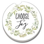 03-01543: CHOOSE JOY ABSORBASTONE® ABSORBENT STONE CAR COASTER - HIGHLAND GRAPHICS