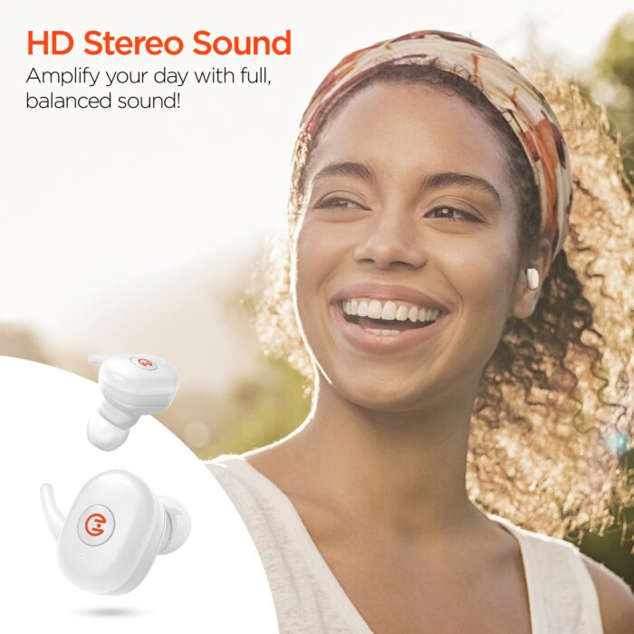 15127: HYPERGEAR ACTIVE TRUE WIRELESS EARBUDS - WHITE - HYPERCEL
