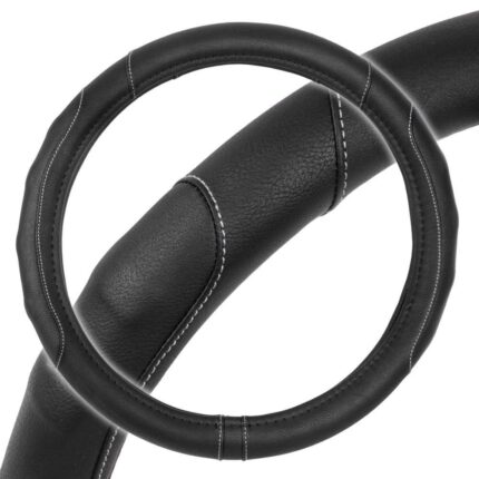 SW-761-GR-S: TUNER STITCH STEERING WHEEL COVER - GRAY - SMALL - BDK USA