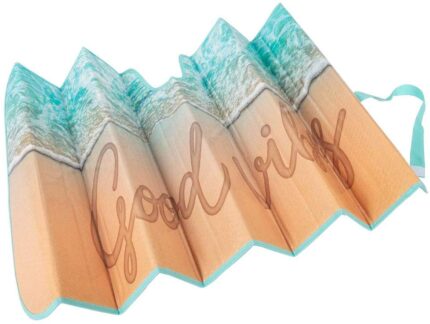 AS-781: MOTOR TREND  JUMBO AUTO SHADE - GOOD VIBES - BDK USA