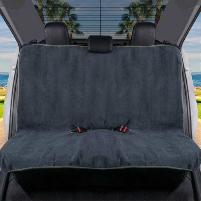 ST-102: ULTRA-FIT REAR SEAT TOWEL AUTO SEAT COVER WITH GRAY PIPING - BDK USA - Image 2