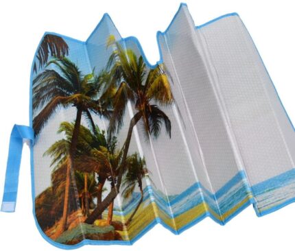 AS-601: MOTOR TREND STANDARD AUTO SHADE - PALM TREE SUNSET - BDK USA