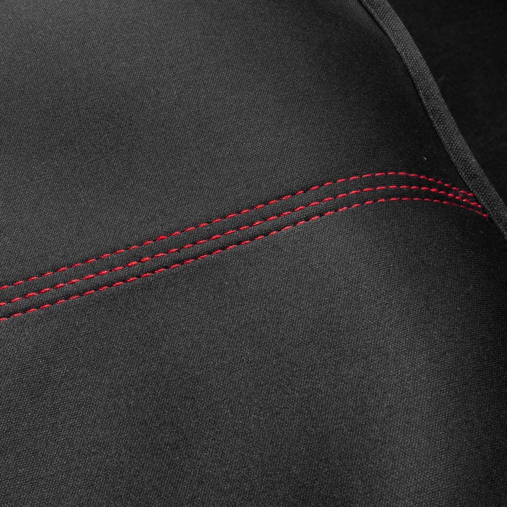 MTSC-268-RD: MOTOR TREND® WATERPROOF REAR SEAT COVER - RED STITCH - BDK USA