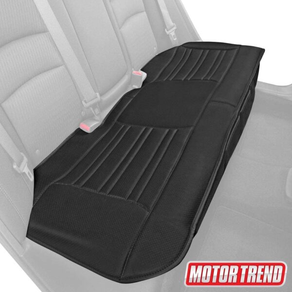 MTSC-421-BK: MOTOR TREND® FAUX LEATHER REAR SEAT CUSHION - BLACK - BDK USA