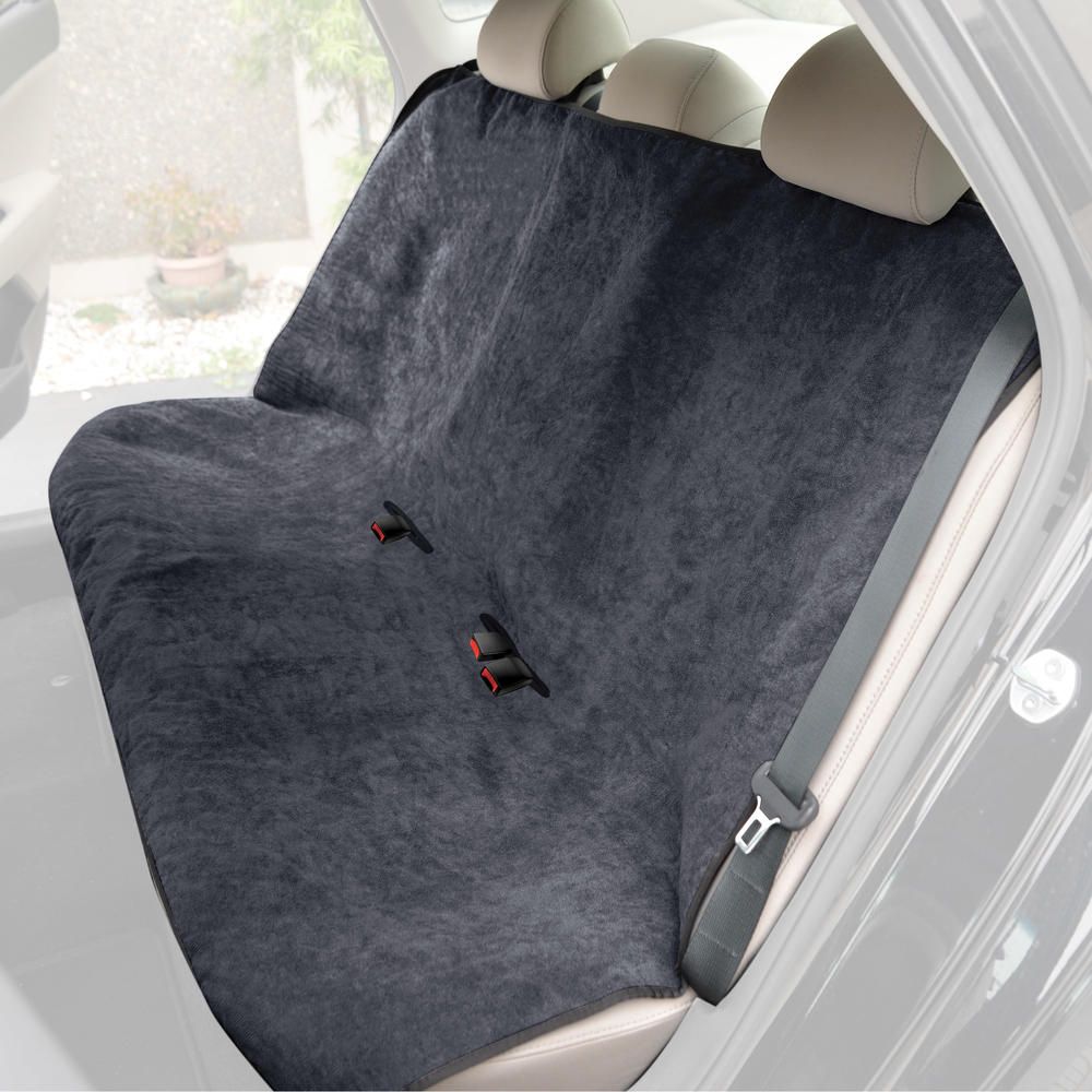 ST-102: ULTRA-FIT REAR SEAT TOWEL AUTO SEAT COVER WITH GRAY PIPING - BDK USA