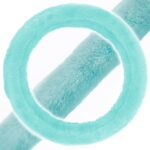 SW-920-MN: FAUX WOOL PLUSH STEERING WHEEL COVER - MINT - BDK USA