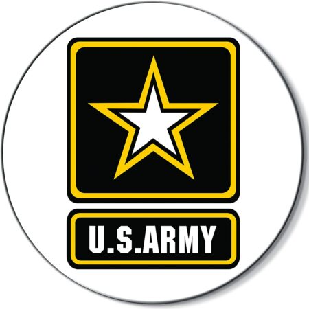 2101: U.S. ARMY ABSORBASTONE® ABSORBENT STONE CAR COASTER - STERLING TEAL
