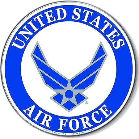 2103: U.S. AIR FORCE ABSORBASTONE® ABSORBENT STONE CAR COASTER - STERLING TEAL