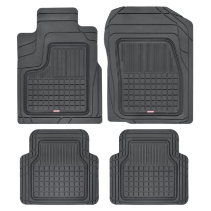 MT-170: MOTOR TREND® PERFORMANCE PLUS RUBBER CAR FLOOR HEAVY DUTY SEMI-CUSTOM FIT BLACK - BDK USA