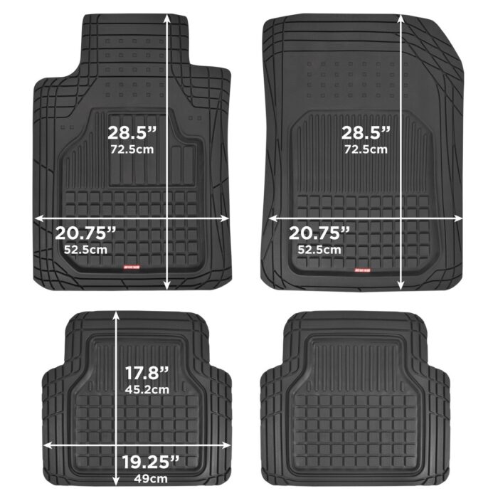MT-190: MOTOR TREND® FLEXTOUGH SEMI-CUSTOM FIT CAR FLOOR MATS - BDK USA