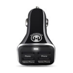 14269: HYPERGEAR HIGH-POWER QUAD USB 6.8A CAR CHARGER - BLACK - HYPERCEL