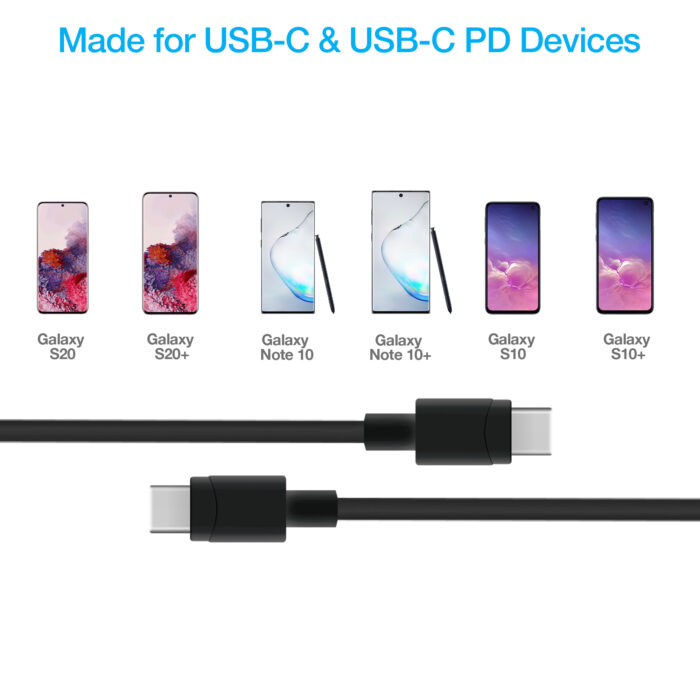 15397: NAZTECH 20W PD FAST WALL CHARGER & USB-C TO USB-C CABLE - HYPERCEL