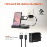 15328: HYPERGEAR 3-IN-1 WIRELESS CHARGING DOCK - BLACK - HYPERCEL