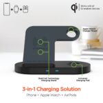 15328: HYPERGEAR 3-IN-1 WIRELESS CHARGING DOCK - BLACK - HYPERCEL