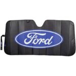 003858W01: FORD ACCORDION MATTE BLACK SUNSHADE - PLASTICOLOR