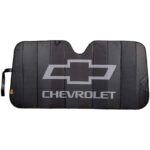 003864W01: CHEVY ACCORDION MATTE BLACK SUNSHADE - PLASTICOLOR
